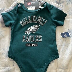 Philadelphia Eagles Baby Bodysuit - Dark Green